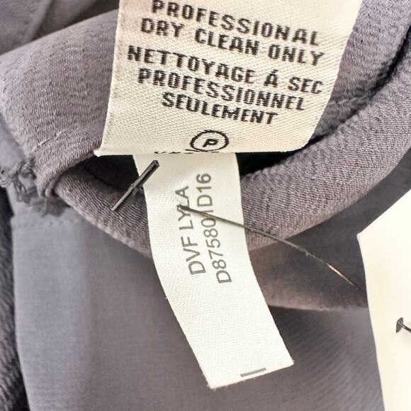 Diane Von Furstenberg Lyla Slip Midi Dress Slit Satin Viscose Minimalist XS NWT - Picture 13 of 15